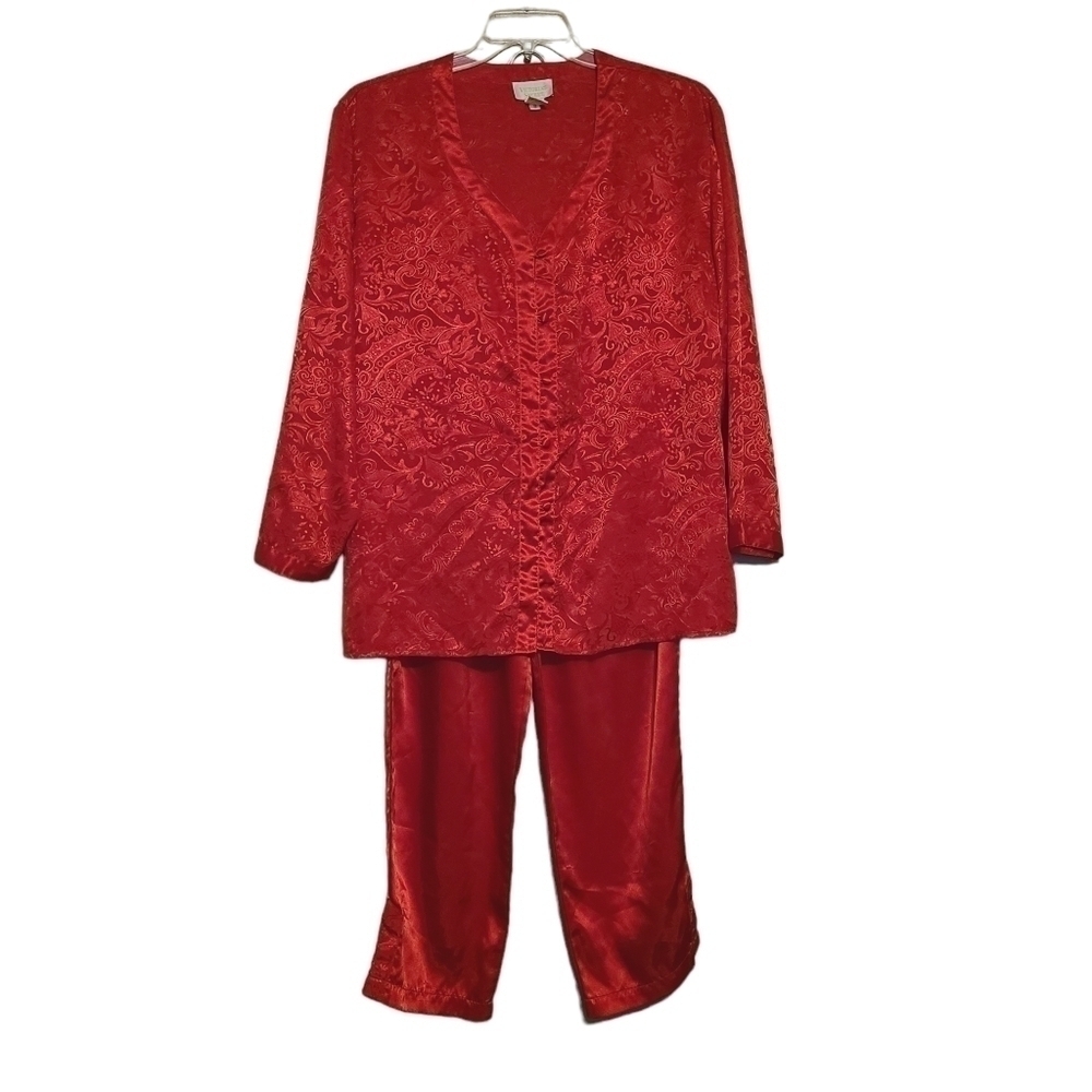 Victoria's Secret Gold Label | Vintage Two Piece Pajama Pants Set (Size Large)